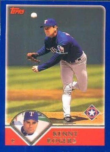 #85 Kenny Rogers - Texas Rangers - 2003 Topps Baseball