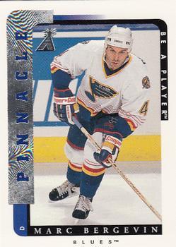 #85 Marc Bergevin - St. Louis Blues - 1996-97 Pinnacle Be a Player Hockey