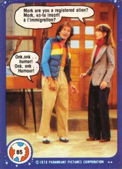 #85 Mork Are You a Registered Alien? - 1978 O-Pee-Chee Mork & Mindy