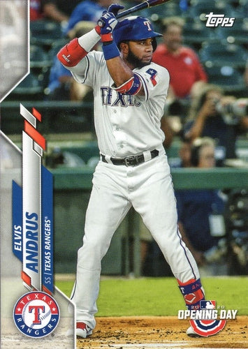 #85 Elvis Andrus - Texas Rangers - 2020 Topps Opening Day Baseball