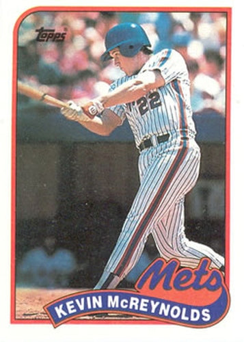 #85 Kevin McReynolds - New York Mets - 1989 Topps Baseball