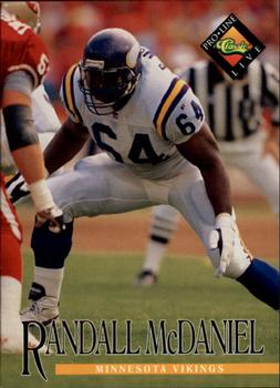 #85 Randall McDaniel - Minnesota Vikings - 1994 Pro Line Live Football