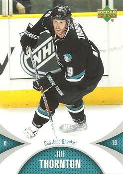 #85 Joe Thornton - San Jose Sharks - 2006-07 Upper Deck Mini Jersey Hockey