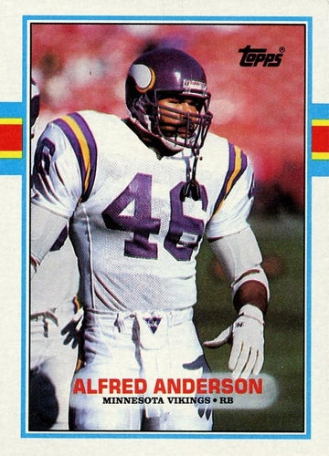 #85 Alfred Anderson - Minnesota Vikings - 1989 Topps Football