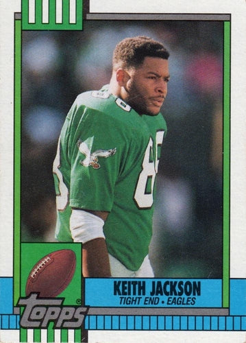 #85 Keith Jackson - Philadelphia Eagles - 1990 Topps Football
