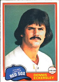 #109 Dennis Eckersley - Boston Red Sox - 1981 O-Pee-Chee Baseball