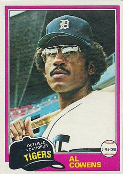 #123 Al Cowens - Detroit Tigers - 1981 O-Pee-Chee Baseball
