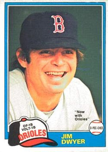#184 Jim Dwyer - Baltimore Orioles - 1981 O-Pee-Chee Baseball