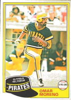 #213 Omar Moreno - Pittsburgh Pirates - 1981 O-Pee-Chee Baseball