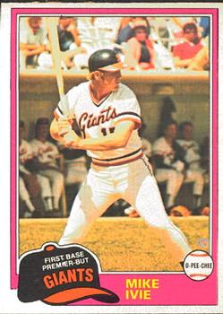 #236 Mike Ivie - San Francisco Giants - 1981 O-Pee-Chee Baseball