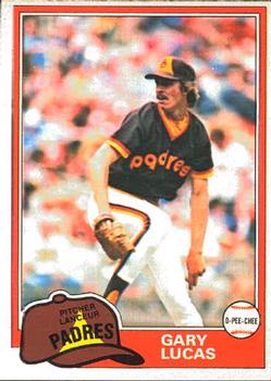 #259 Gary Lucas - San Diego Padres - 1981 O-Pee-Chee Baseball