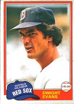 #275 Dwight Evans - Boston Red Sox - 1981 O-Pee-Chee Baseball