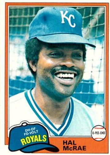 #295 Hal McRae - Kansas City Royals - 1981 O-Pee-Chee Baseball