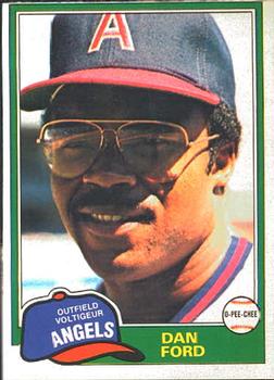 #303 Dan Ford - California Angels - 1981 O-Pee-Chee Baseball
