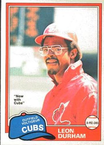 #321 Leon Durham - Chicago Cubs - 1981 O-Pee-Chee Baseball