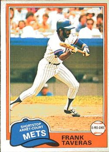 #343 Frank Taveras - New York Mets - 1981 O-Pee-Chee Baseball