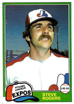 #344 Steve Rogers - Montreal Expos - 1981 O-Pee-Chee Baseball