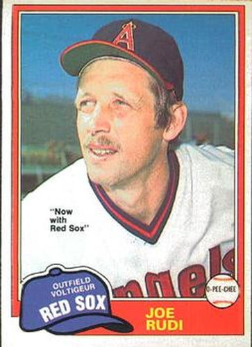 #362 Joe Rudi - Boston Red Sox - 1981 O-Pee-Chee Baseball