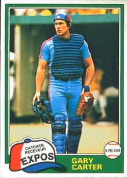 #6 Gary Carter - Montreal Expos - 1981 O-Pee-Chee Baseball