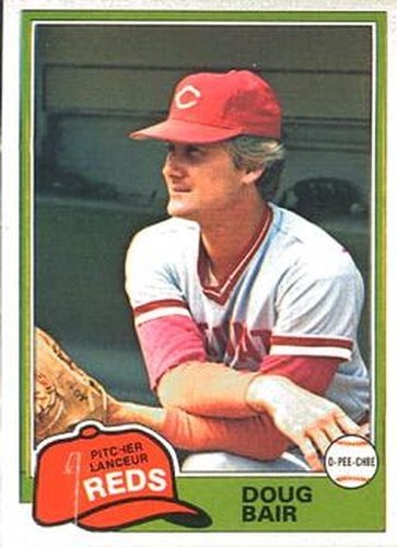 #73 Doug Bair - Cincinnati Reds - 1981 O-Pee-Chee Baseball