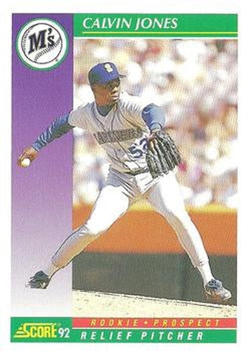 #868 Calvin Jones - Seattle Mariners - 1992 Score Baseball