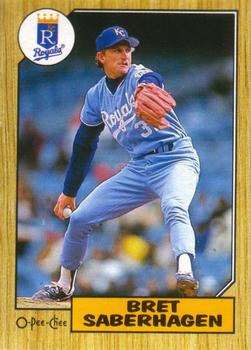 #140 Bret Saberhagen - Kansas City Royals - 1987 O-Pee-Chee Baseball
