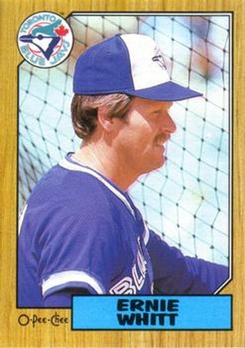 #221 Ernie Whitt - Toronto Blue Jays - 1987 O-Pee-Chee Baseball
