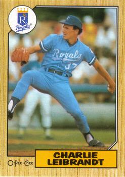 #223 Charlie Leibrandt - Kansas City Royals - 1987 O-Pee-Chee Baseball