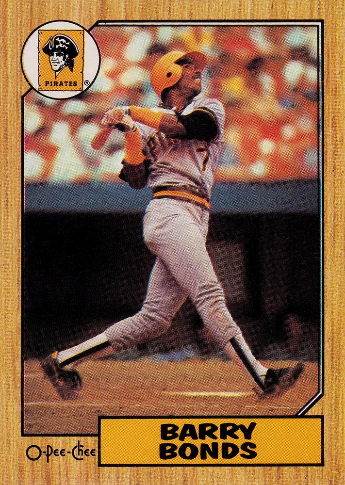 320 Barry Bonds - Pittsburgh Pirates - 1987 O-Pee-Chee Baseball – Isolated  Cards