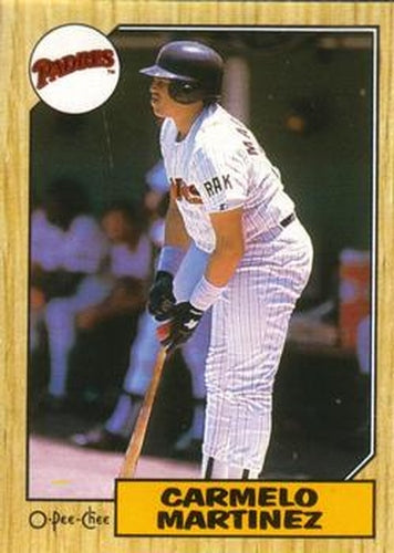 #348 Carmelo Martinez - San Diego Padres - 1987 O-Pee-Chee Baseball