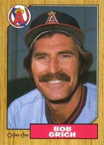 #4 Bob Grich - California Angels - 1987 O-Pee-Chee Baseball