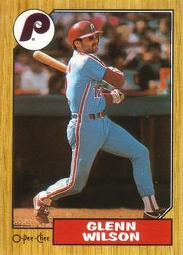 #97 Glenn Wilson - Philadelphia Phillies - 1987 O-Pee-Chee Baseball