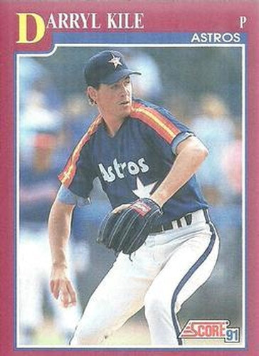 #86T Darryl Kile - Houston Astros - 1991 Score Rookie & Traded Baseball