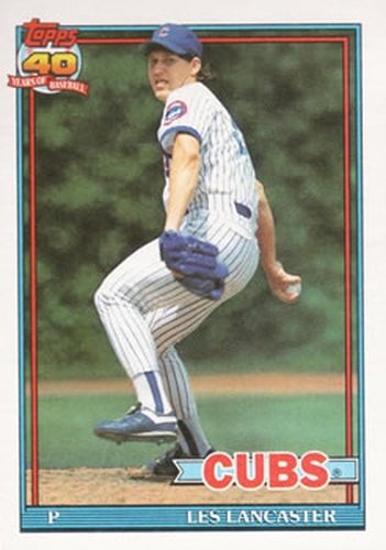 #86 Les Lancaster - Chicago Cubs - 1991 Topps Baseball