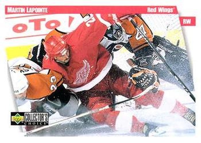 #86 Martin Lapointe - Detroit Red Wings - 1997-98 Collector's Choice Hockey
