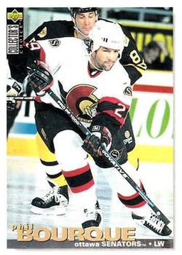 #86 Phil Bourque - Ottawa Senators - 1995-96 Collector's Choice Hockey