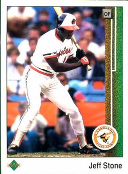 #486 Jeff Stone - Baltimore Orioles - 1989 Upper Deck Baseball