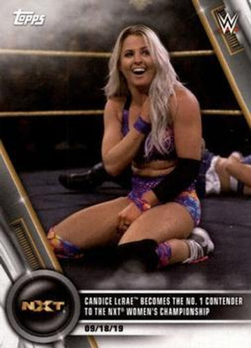#86 Candice LeRae Becomes the No. 1 Contender to the NXT Women's Championship - 2020 Topps WWE Women's Division Wrestling