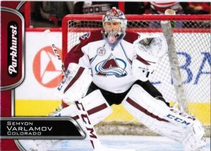 #86 Semyon Varlamov - Colorado Avalanche - 2016-17 Parkhurst - Red Hockey