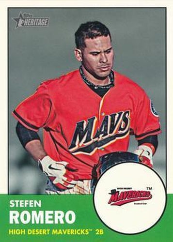 #86 Stefen Romero - High Desert Mavericks - 2012 Topps Heritage Minor League Baseball