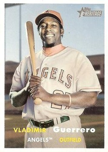 #86 Vladimir Guerrero - Los Angeles Angels - 2006 Topps Heritage Baseball