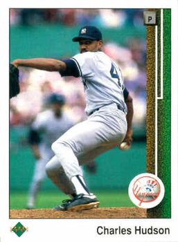 #586 Charles Hudson - New York Yankees - 1989 Upper Deck Baseball