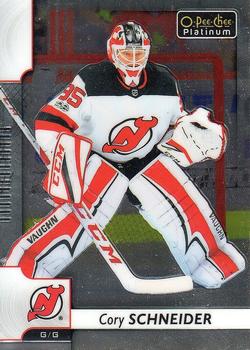 #86 Cory Schneider - New Jersey Devils - 2017-18 O-Pee-Chee Platinum Hockey