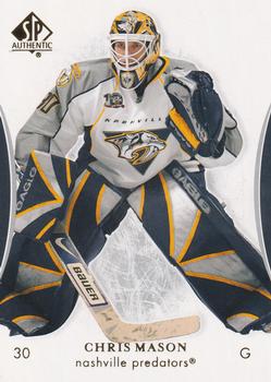 #86 Chris Mason - Nashville Predators - 2007-08 SP Authentic Hockey