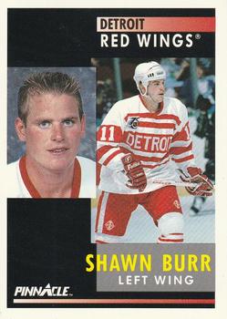 #86 Shawn Burr - Detroit Red Wings - 1991-92 Pinnacle Hockey