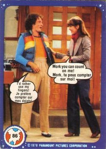 #86 Mork You Can Count on Me! - 1978 O-Pee-Chee Mork & Mindy