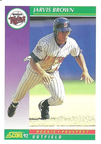 #870 Jarvis Brown - Minnesota Twins - 1992 Score Baseball