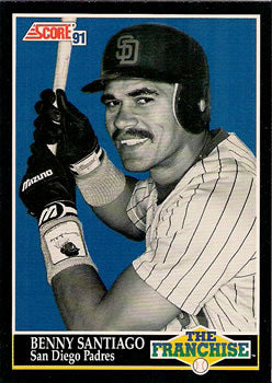 #870 Benny Santiago - San Diego Padres - 1991 Score Baseball