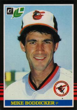 #109 Mike Boddicker - Baltimore Orioles - 1985 Leaf Baseball