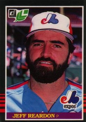 #126 Jeff Reardon - Montreal Expos - 1985 Leaf Baseball